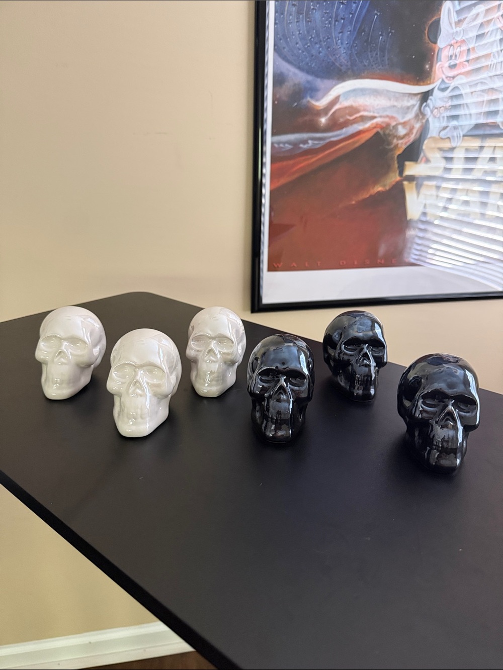 Mini Ceramic Halloween Skull Decor
